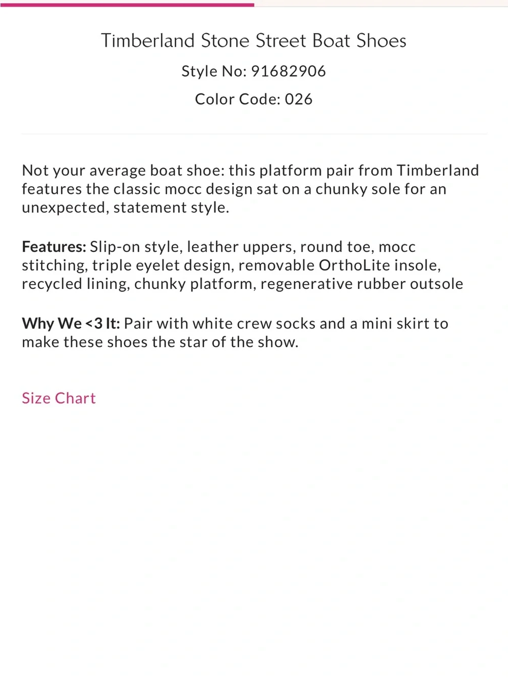 Timberland women’s boat